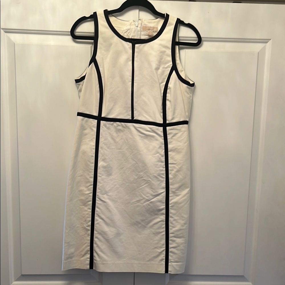 Michael by Michael Kors White Sleeveless Sheath Dress